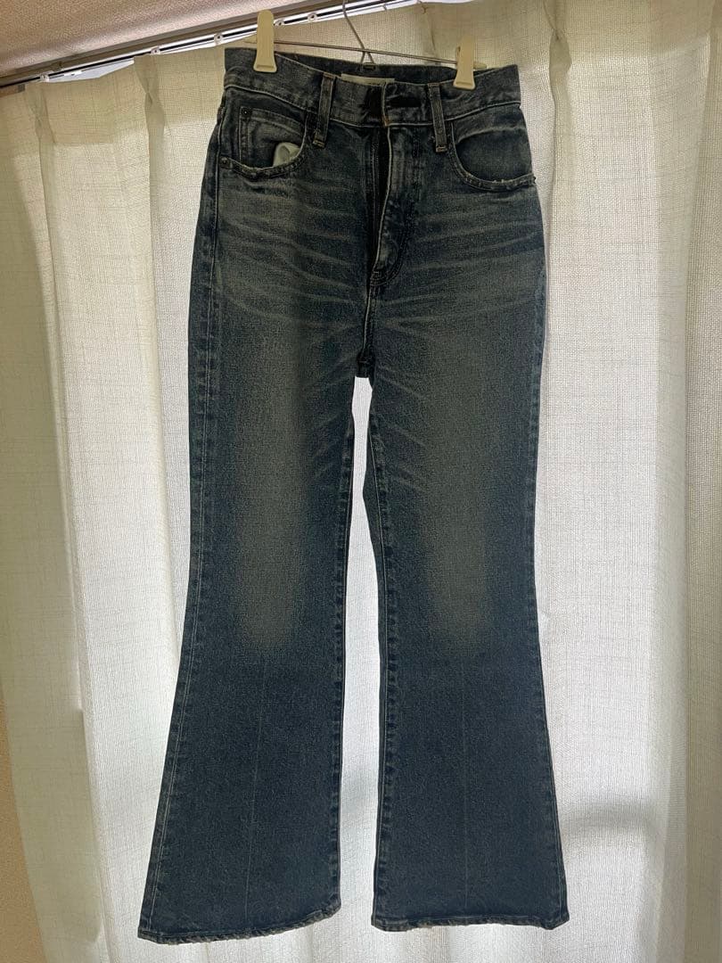 moussy MVS FLARE 24インチ フレアデニム ブルー