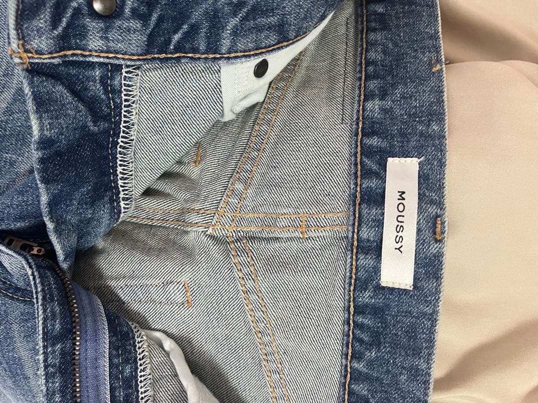 moussy MVS FLARE 24インチ フレアデニム ブルー