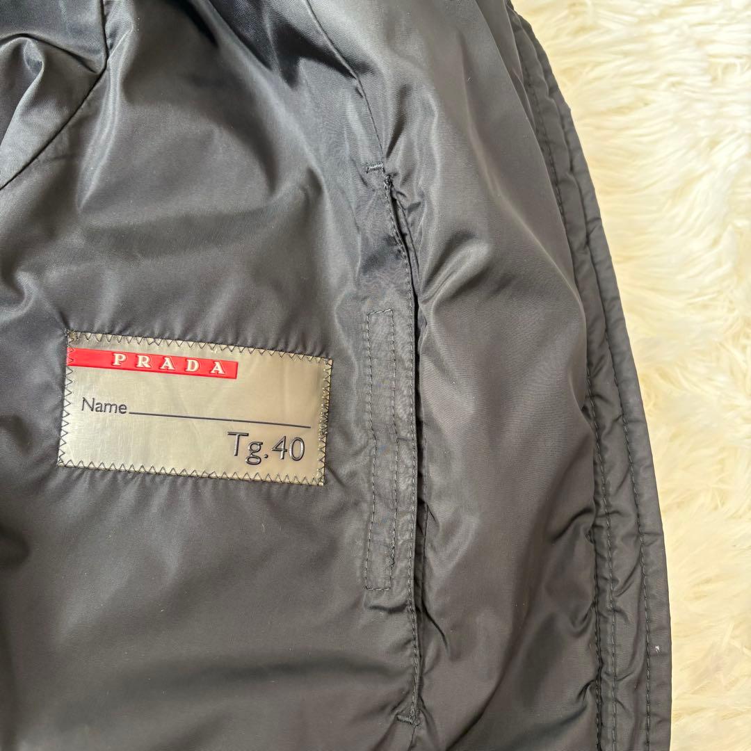 美品 希少 PRADA SPORTS サーモアダウンコート ブラック　40