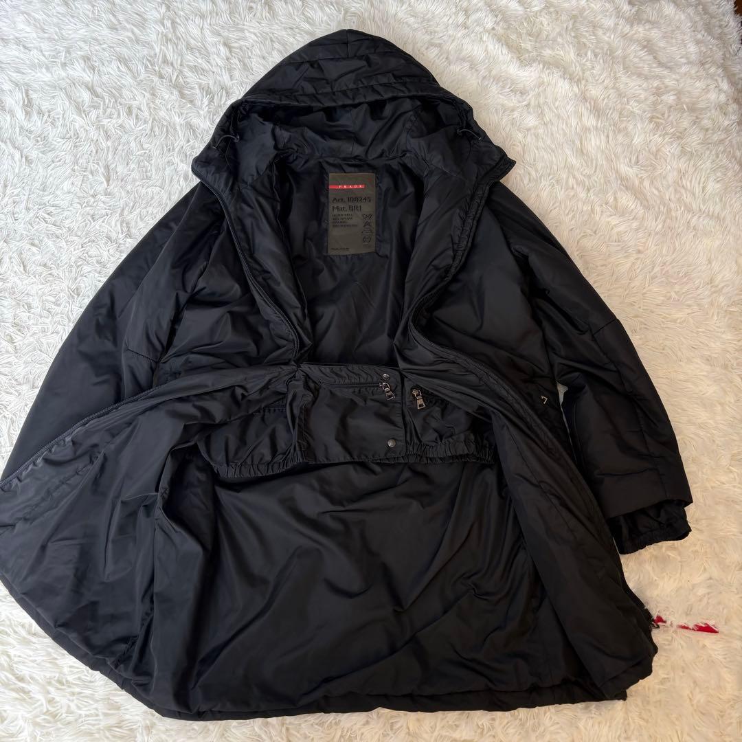 美品 希少 PRADA SPORTS サーモアダウンコート ブラック　40