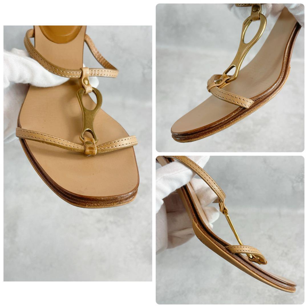 靴 Vintage Gucci Horsebit Sandals 5C