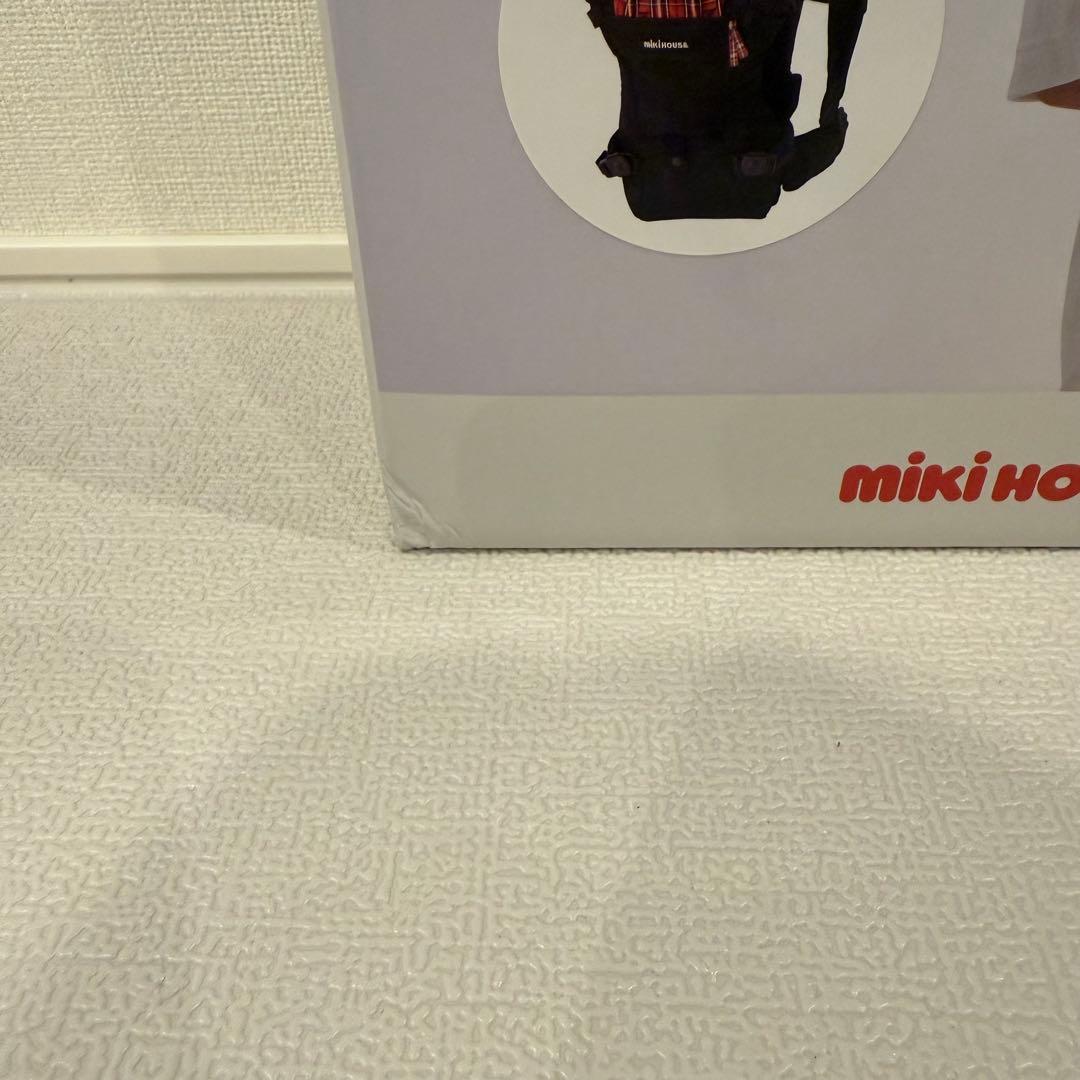 【保証書あり】miki HOUSE ファーストベビーキャリア ブラック　抱っこ紐