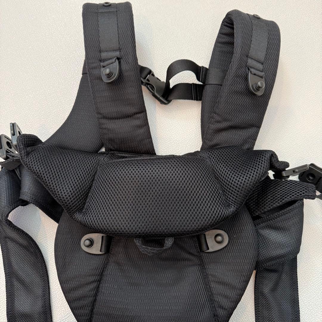 【保証書あり】miki HOUSE ファーストベビーキャリア ブラック　抱っこ紐