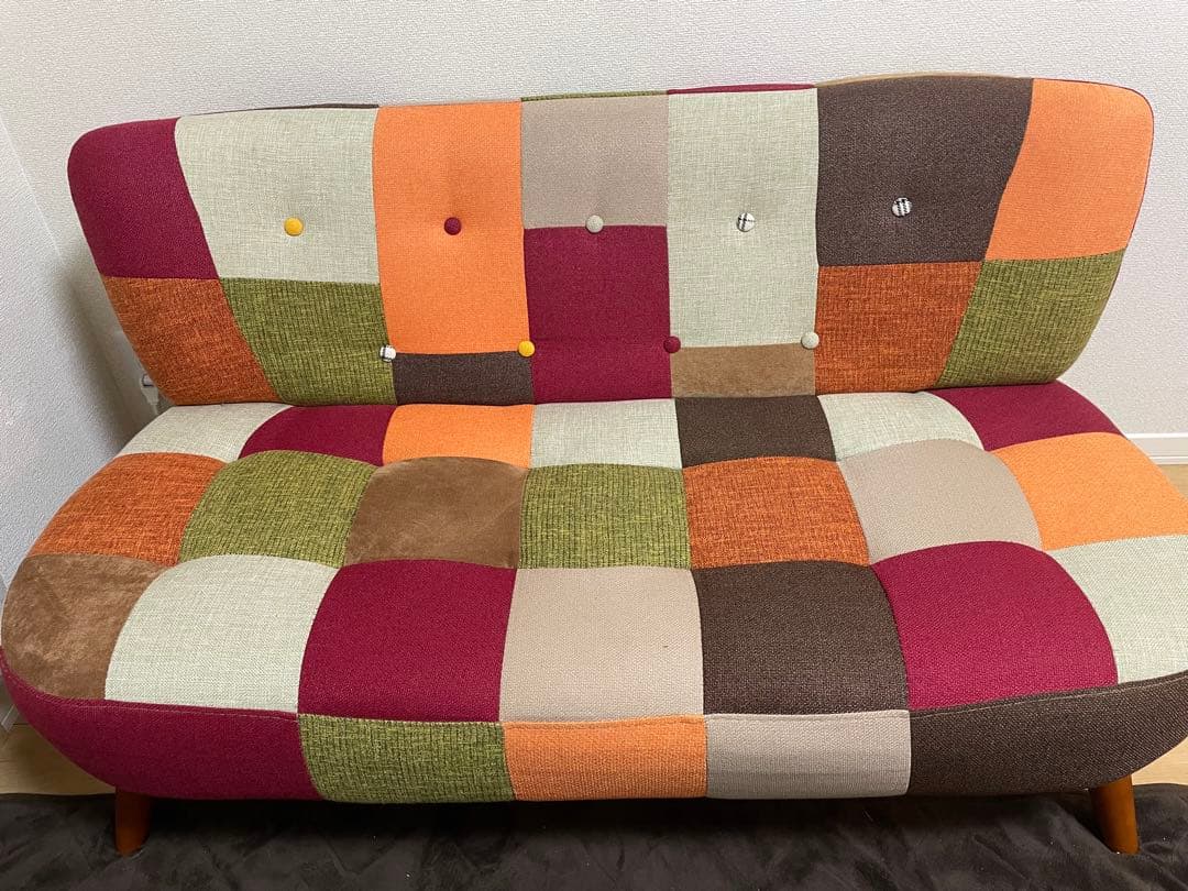 パッチワークソファ