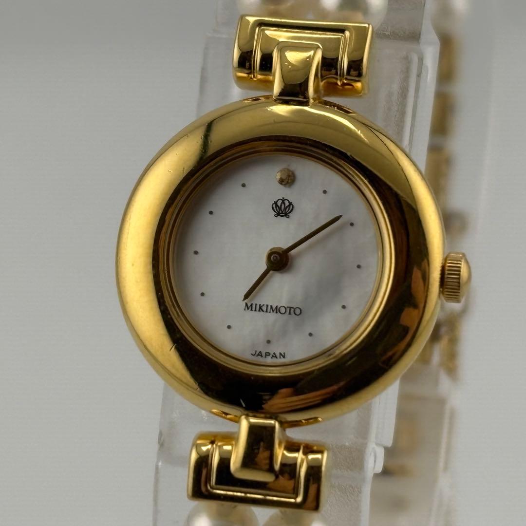 【デッドストック】ミキモト パール クォーツ 4N20-0941 極美品