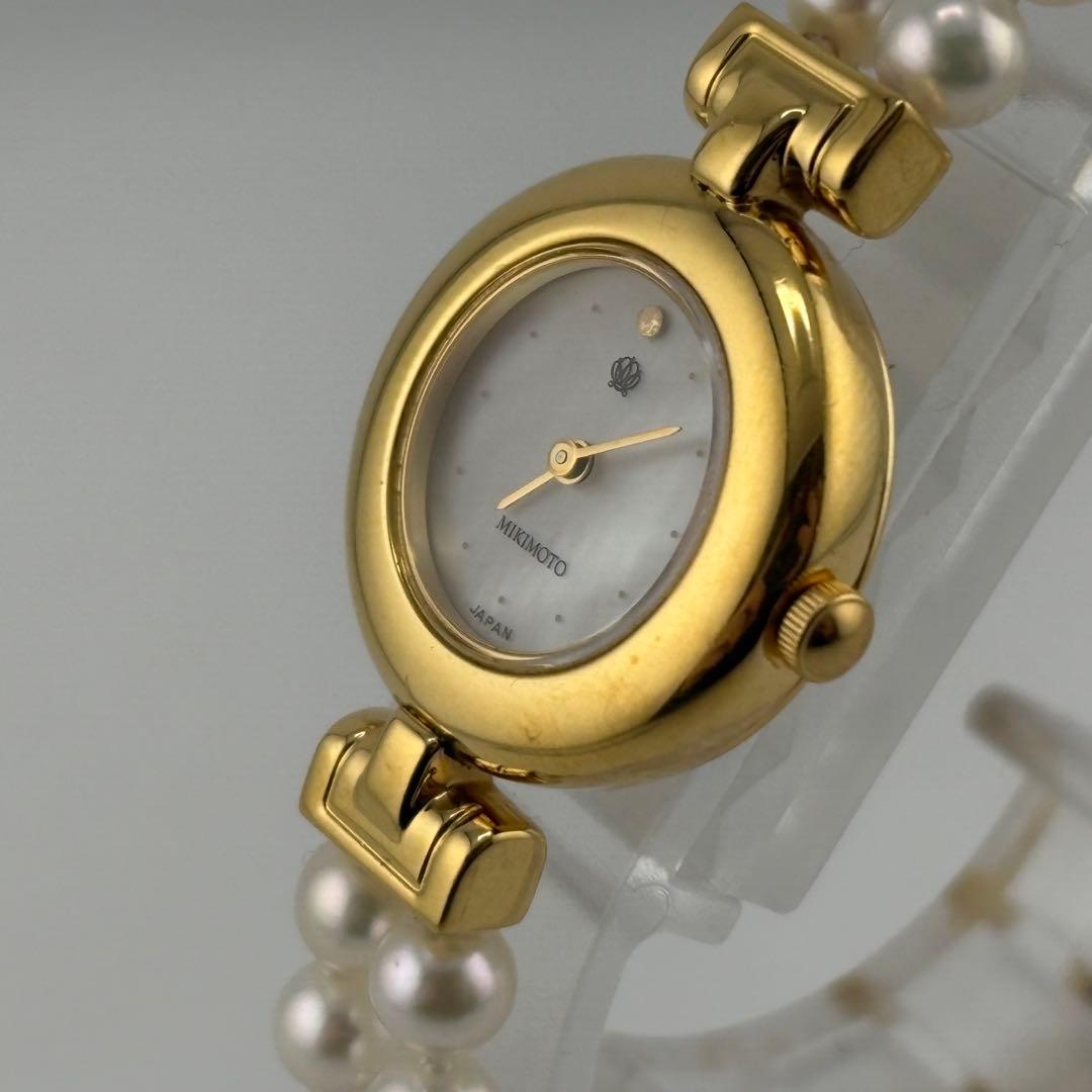 【デッドストック】ミキモト パール クォーツ 4N20-0941 極美品