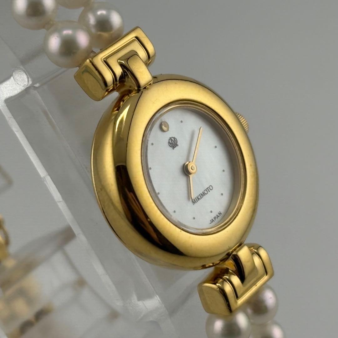 【デッドストック】ミキモト パール クォーツ 4N20-0941 極美品