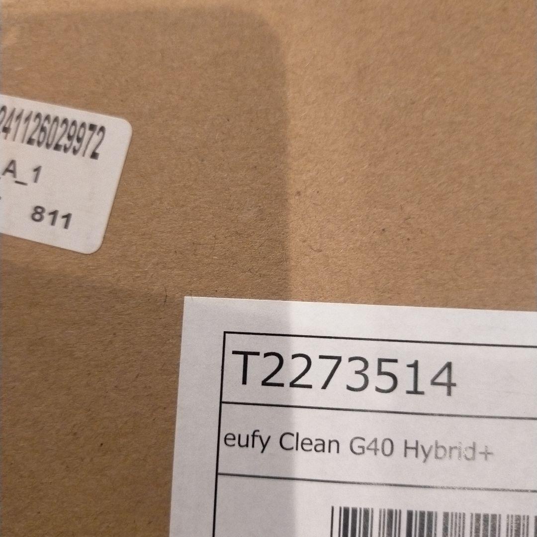 【新品・未使用】Eufy Clean G40 Hybrid+ ロボット掃除機本体