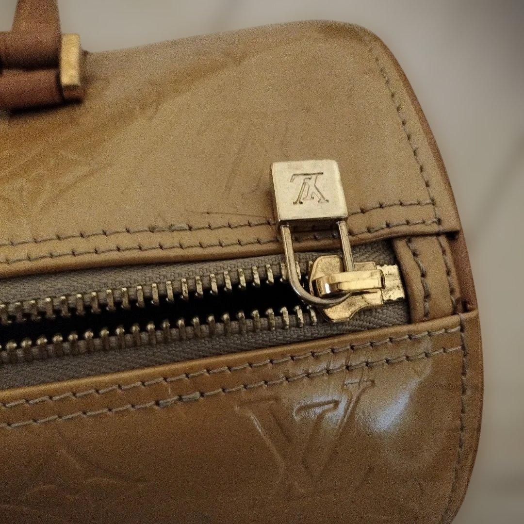 Louis Vuitton ヴェルニ、ボストンバッグ ベージュ