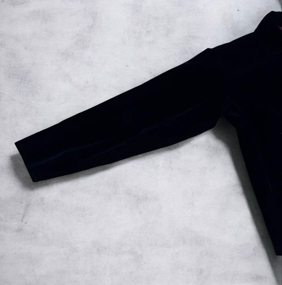 【希少】70s 国産　ヴィンテージ ベロア スイングトップ ネイビー 短丈