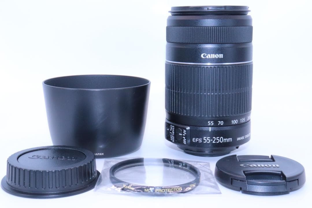 【極上品・保証付】Canon EF-S 55-250mm IS Ⅱ レンズ