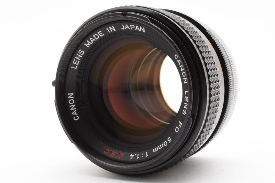 超美品 CANON FD 50mm f1.4 S.S.C MF レンズ　C974