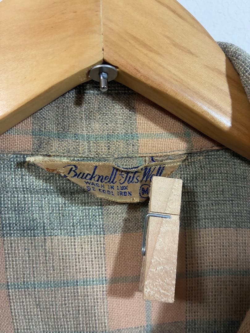 【レアカラー】50s ビンテージシャツ 雰囲気抜群　フルオリジナル ロカビリー