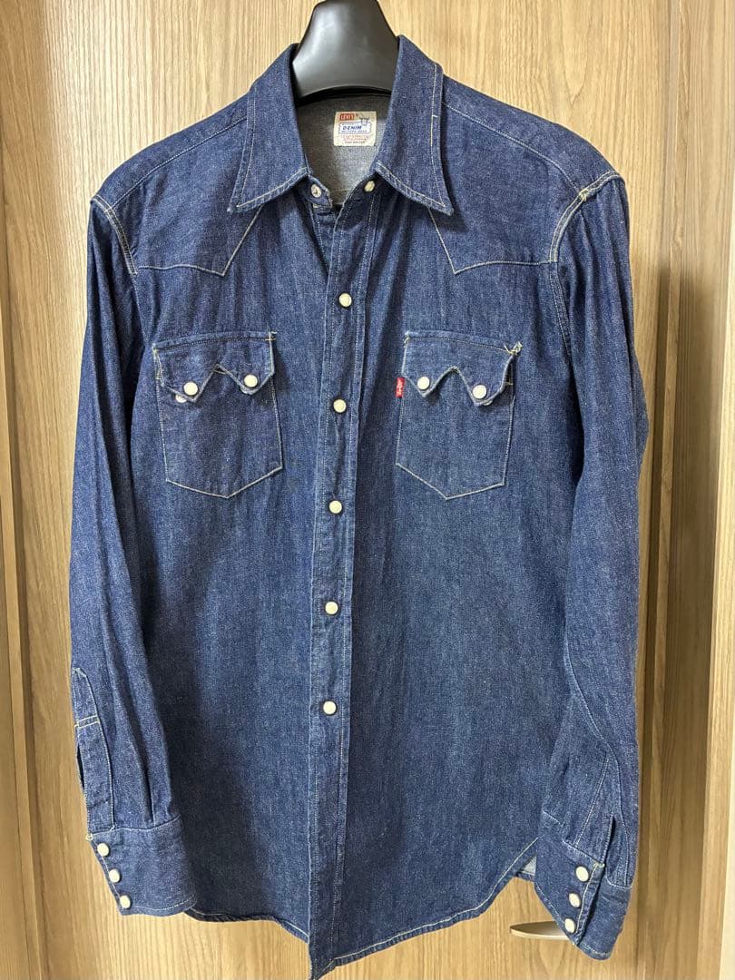 LEVI'S リーバイス ウエスタン デニムシャツ インディゴ 濃紺 USA製