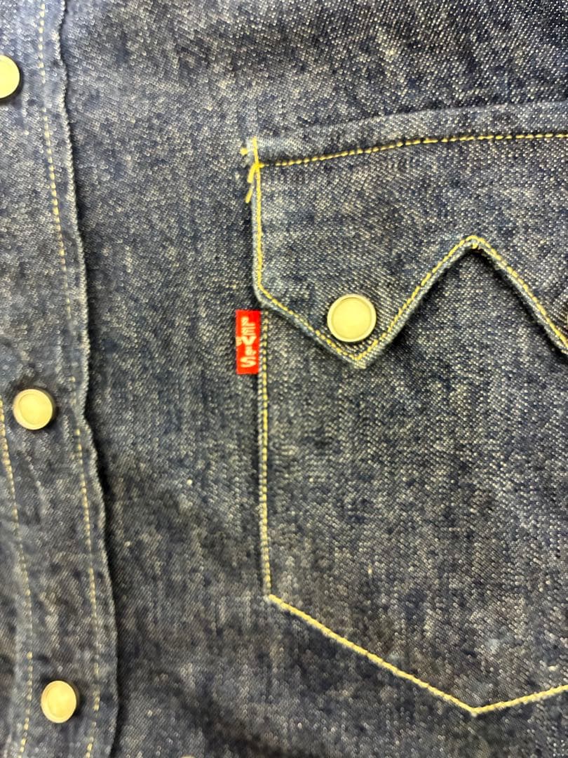LEVI'S リーバイス ウエスタン デニムシャツ インディゴ 濃紺 USA製
