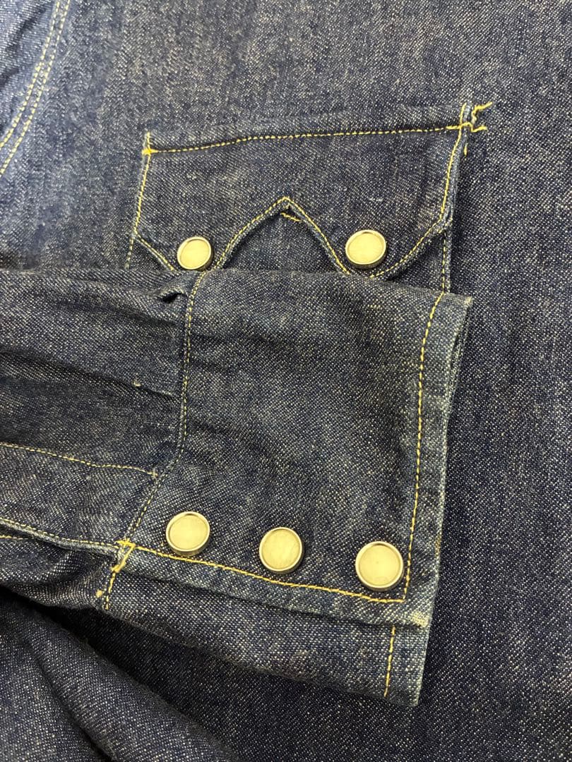 LEVI'S リーバイス ウエスタン デニムシャツ インディゴ 濃紺 USA製