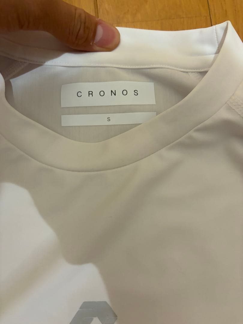 CRONOS ホワイト ロングスリーブシャツ S ロンT