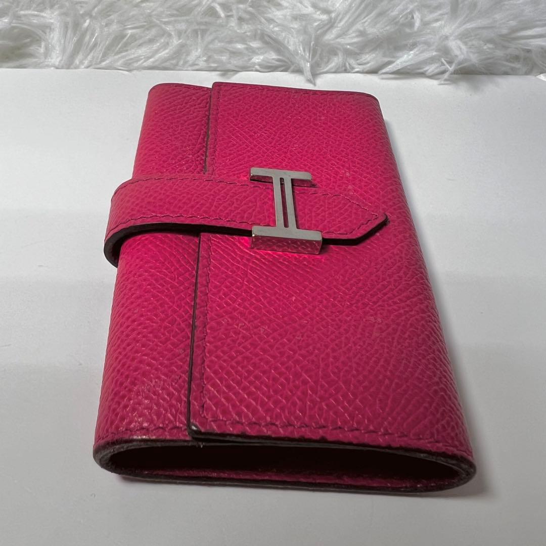 エルメス ✨べアン✨キーケース ４連 ピンク系