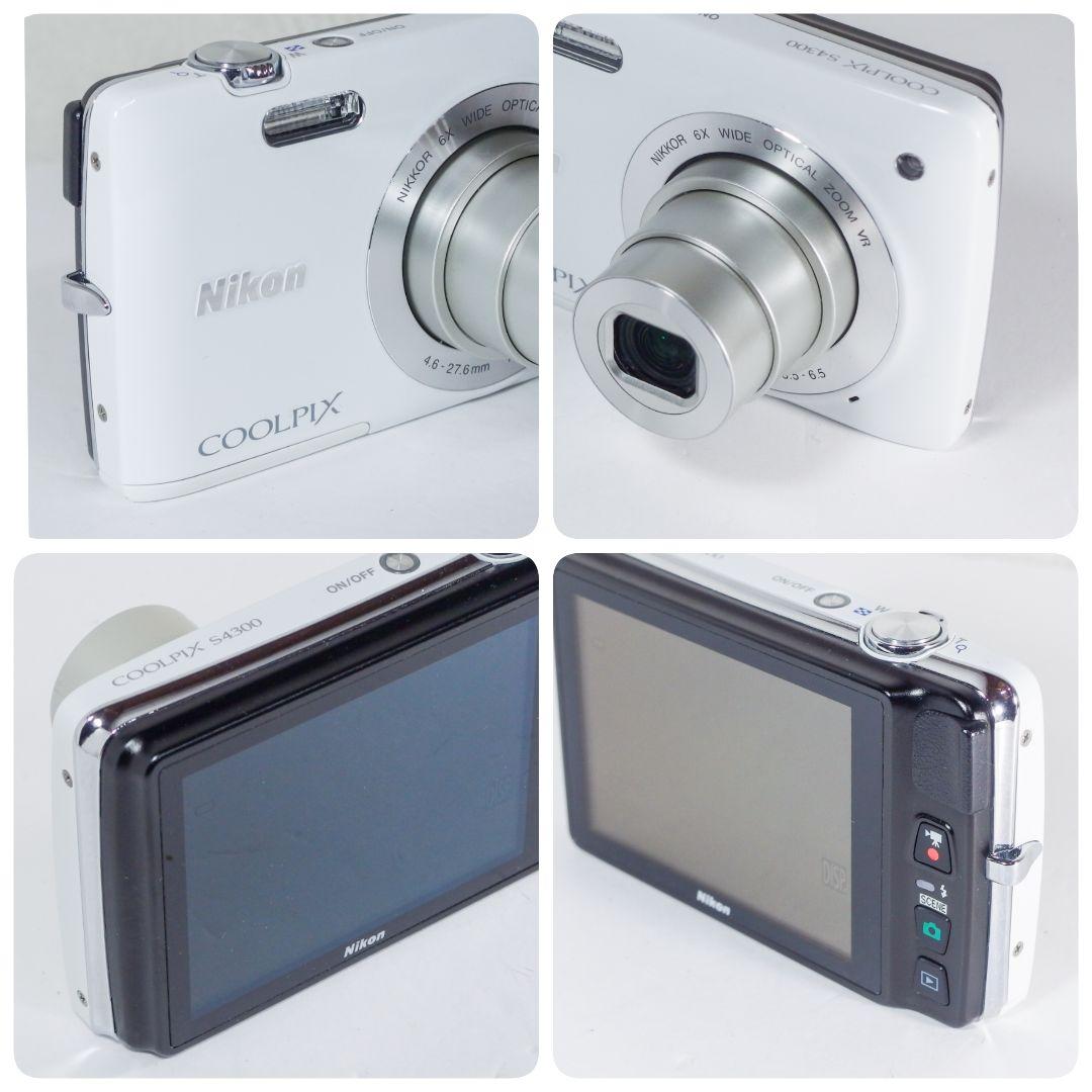 完動美品 ニコン Nikon COOLPIX S4300 付属品付 ホワイト