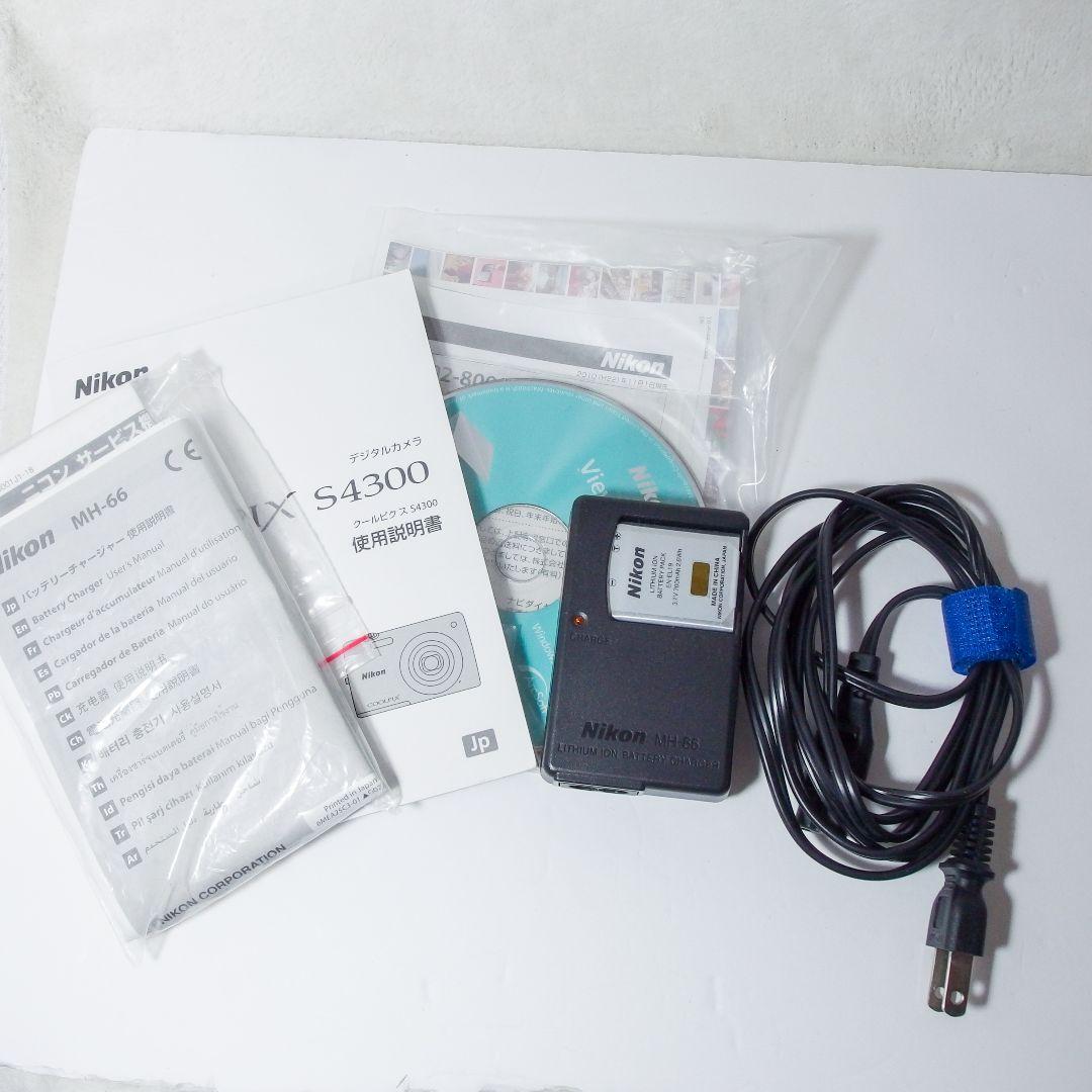 完動美品 ニコン Nikon COOLPIX S4300 付属品付 ホワイト