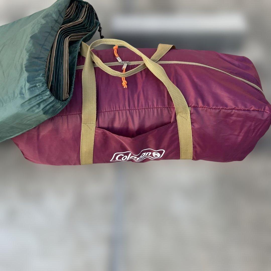 【訳あり】ラウンドスクリーン2ルームハウス　バーガンディ　コールマン　シート