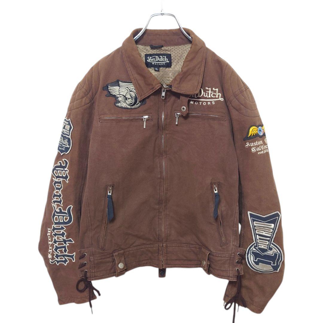 【Von Dutch MOTORS】ダック ライダースジャケット A-3016