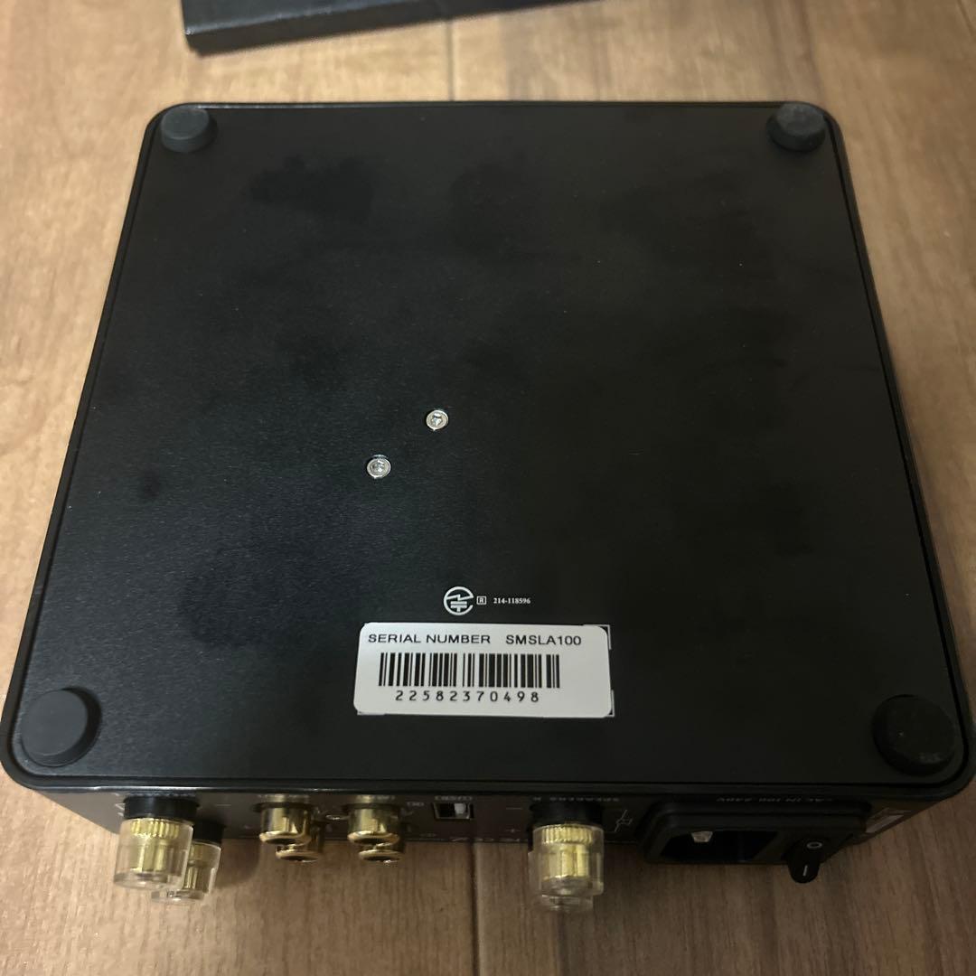 SMSL A100 SW対応デジタルパワーアンプ 高音質電源ケーブル付き