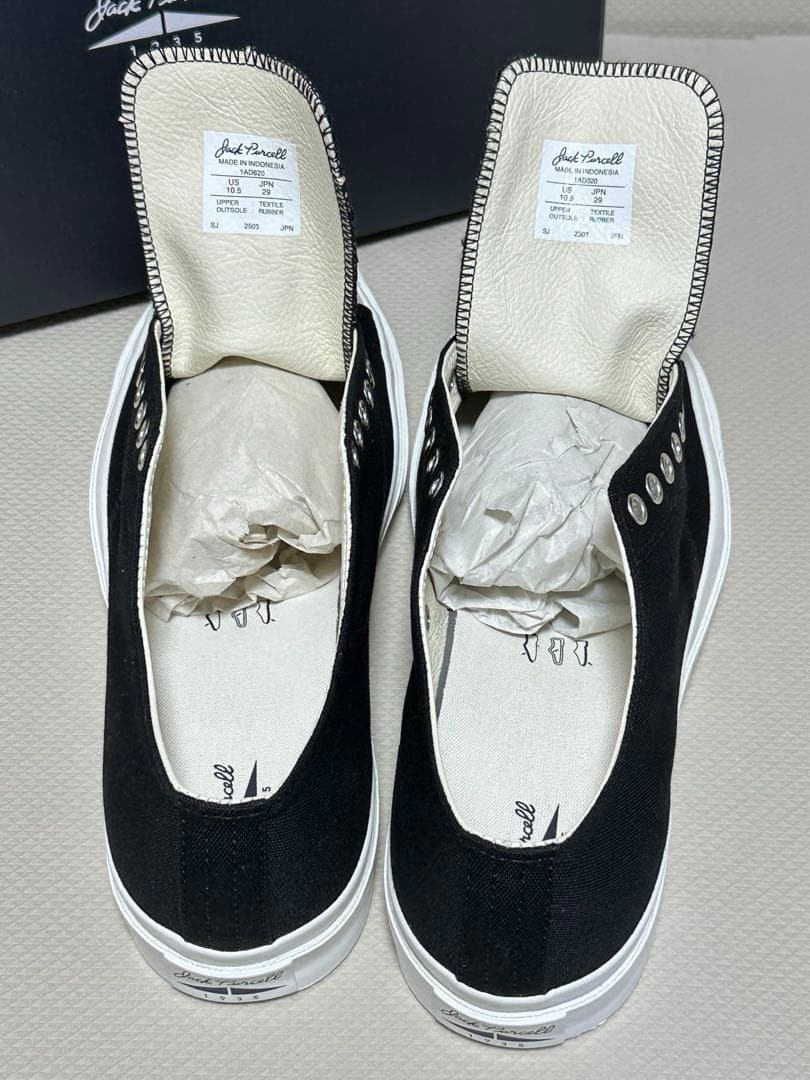 マ*ス様 入手困難！大人気 ジャックパーセル 1935 黒 ロースニーカー 29
