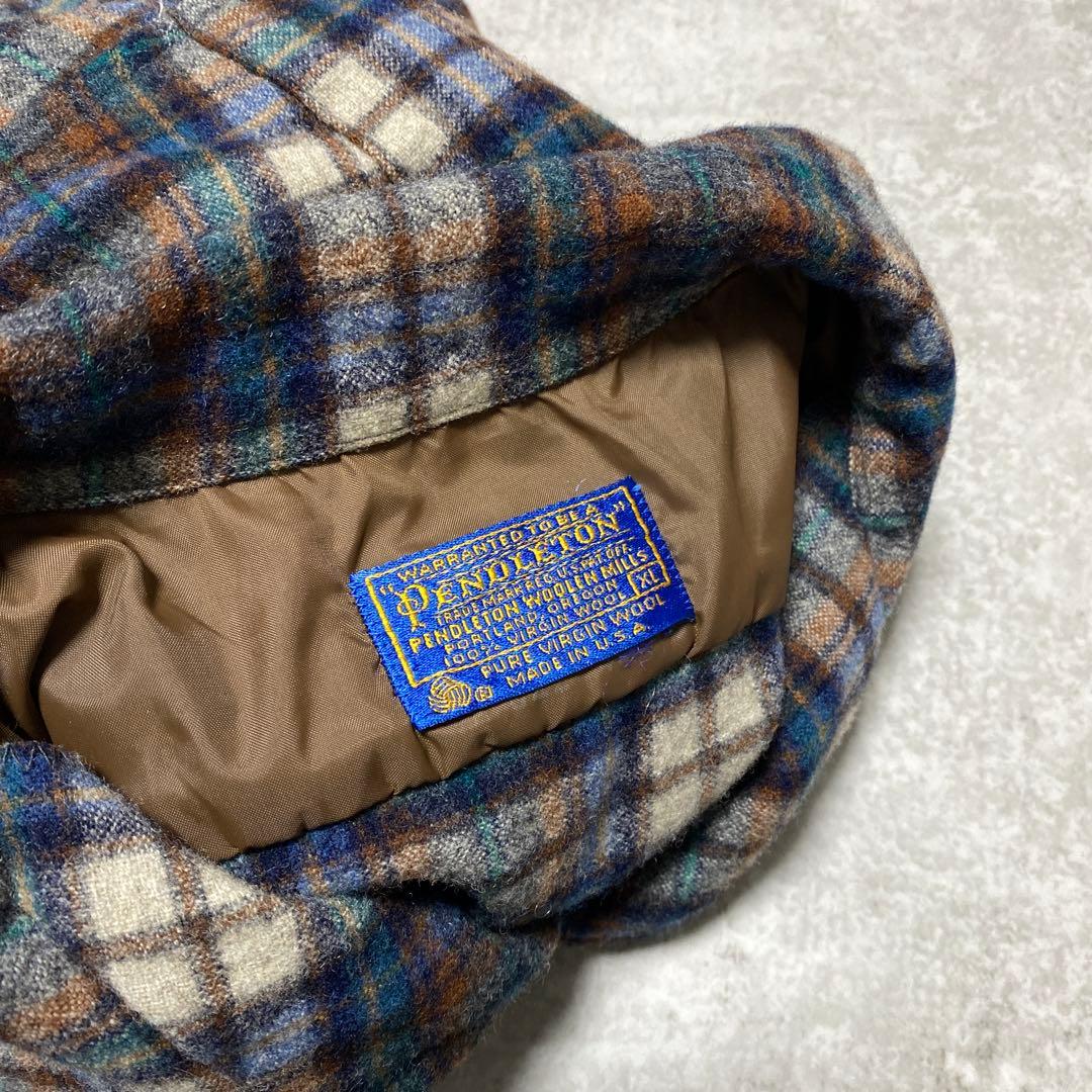 好配色 70s ペンドルトン ウール オンブレ ボードシャツ USA製 XL