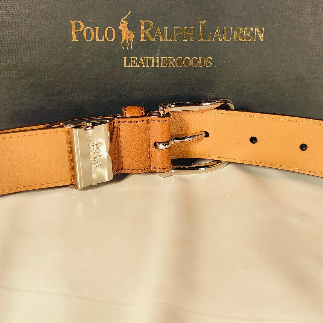 【新品未使用】PRL RALPH LAUREN 高級カーフレザー ドレスベルト
