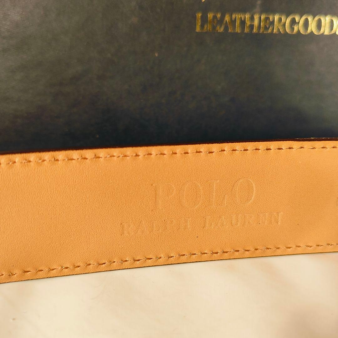 【新品未使用】PRL RALPH LAUREN 高級カーフレザー ドレスベルト