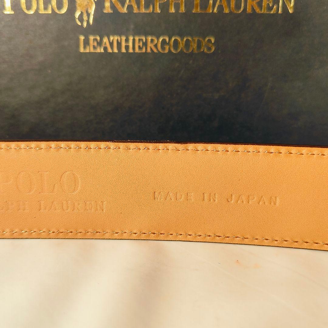 【新品未使用】PRL RALPH LAUREN 高級カーフレザー ドレスベルト