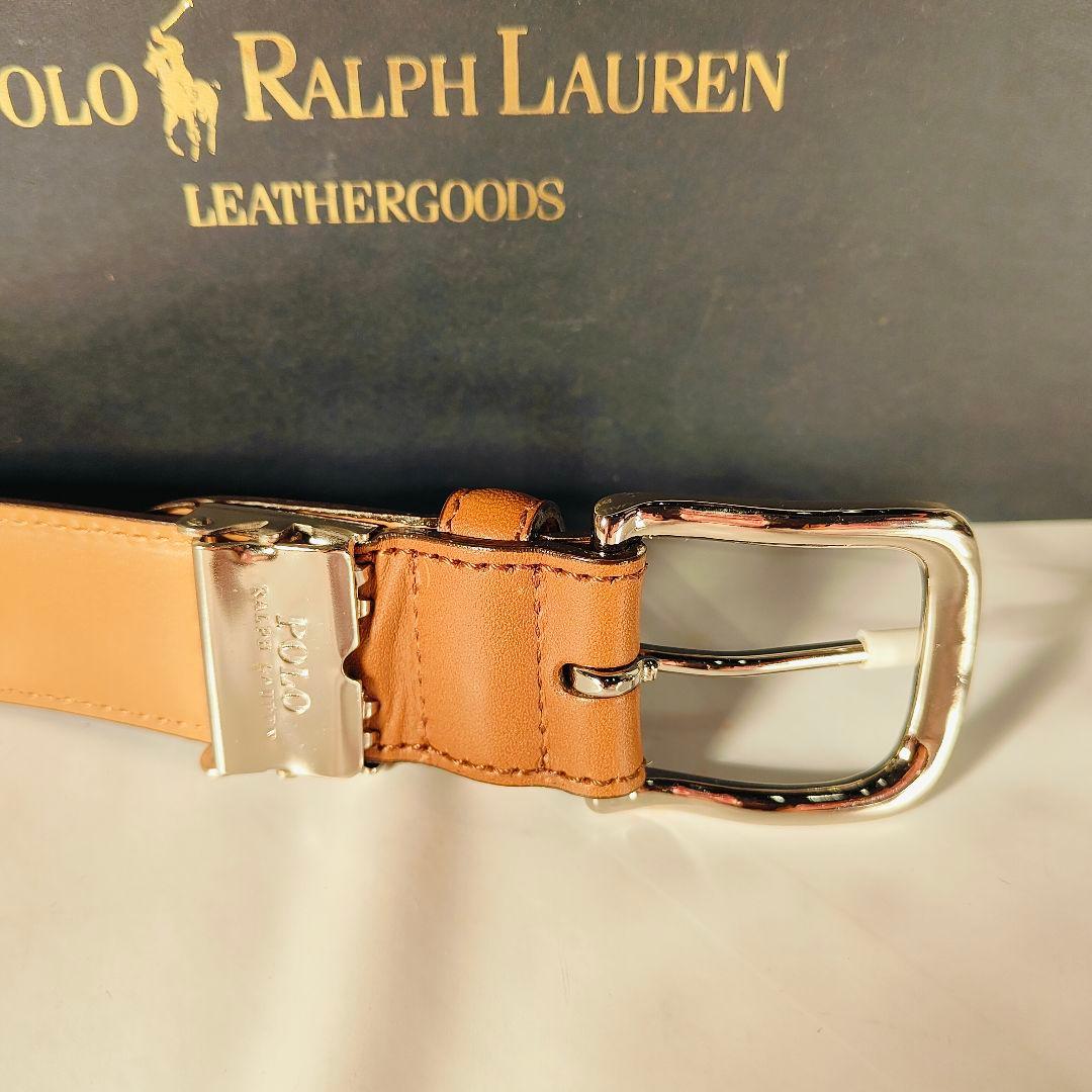 【新品未使用】PRL RALPH LAUREN 高級カーフレザー ドレスベルト