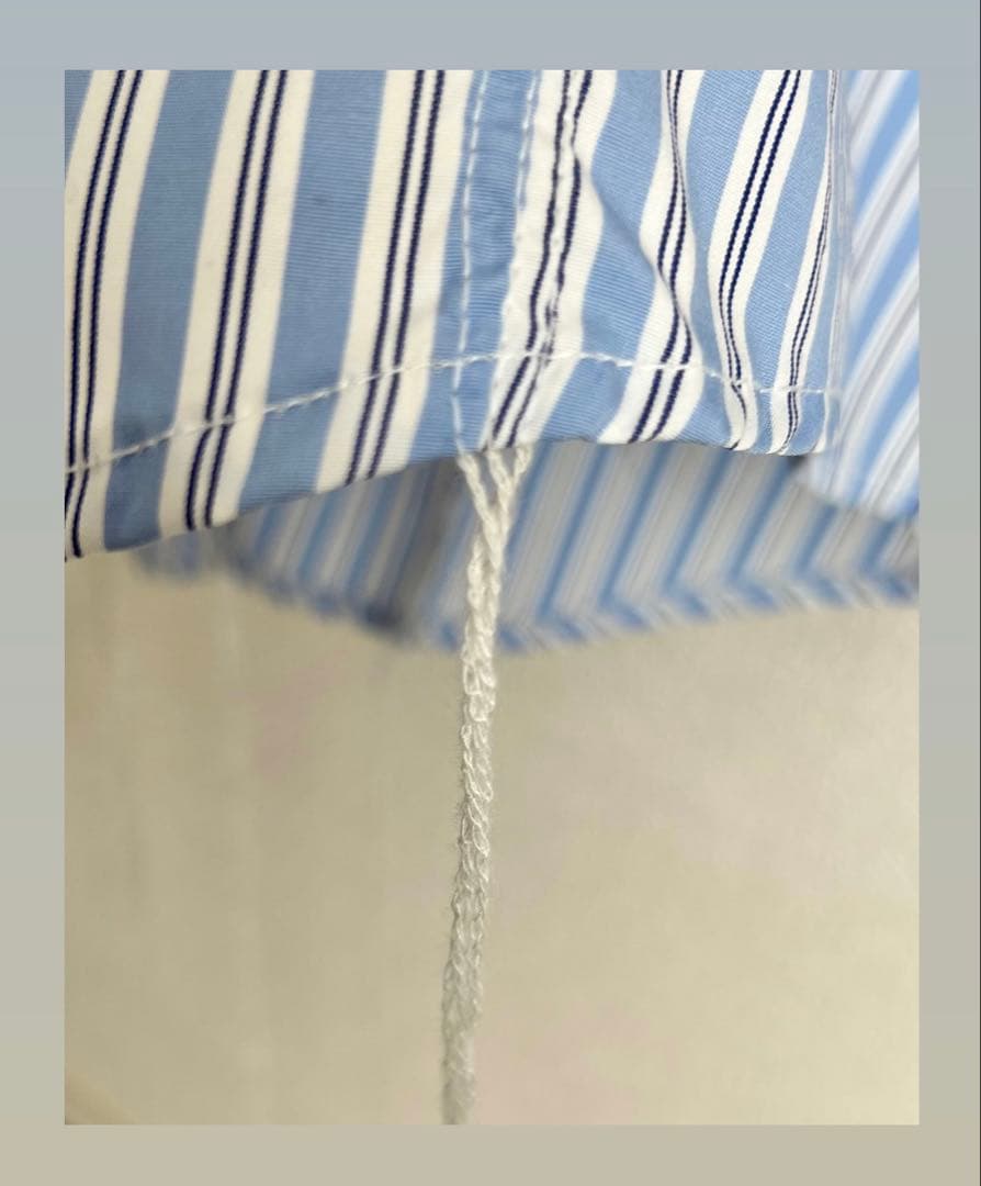 Sillage Stripe Long Shirt ブルーストライプ F