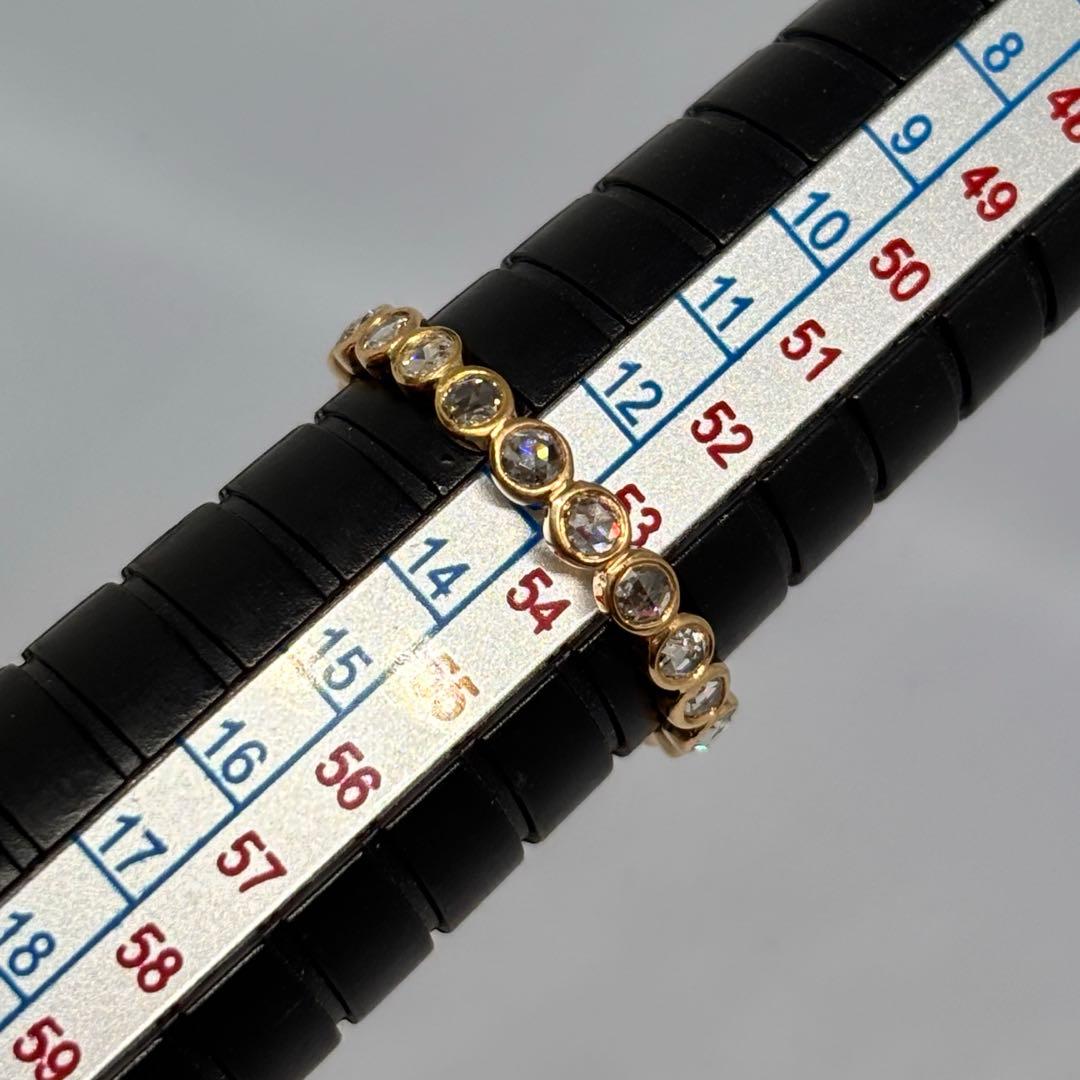 K18 ローズカット フルエタニティリング