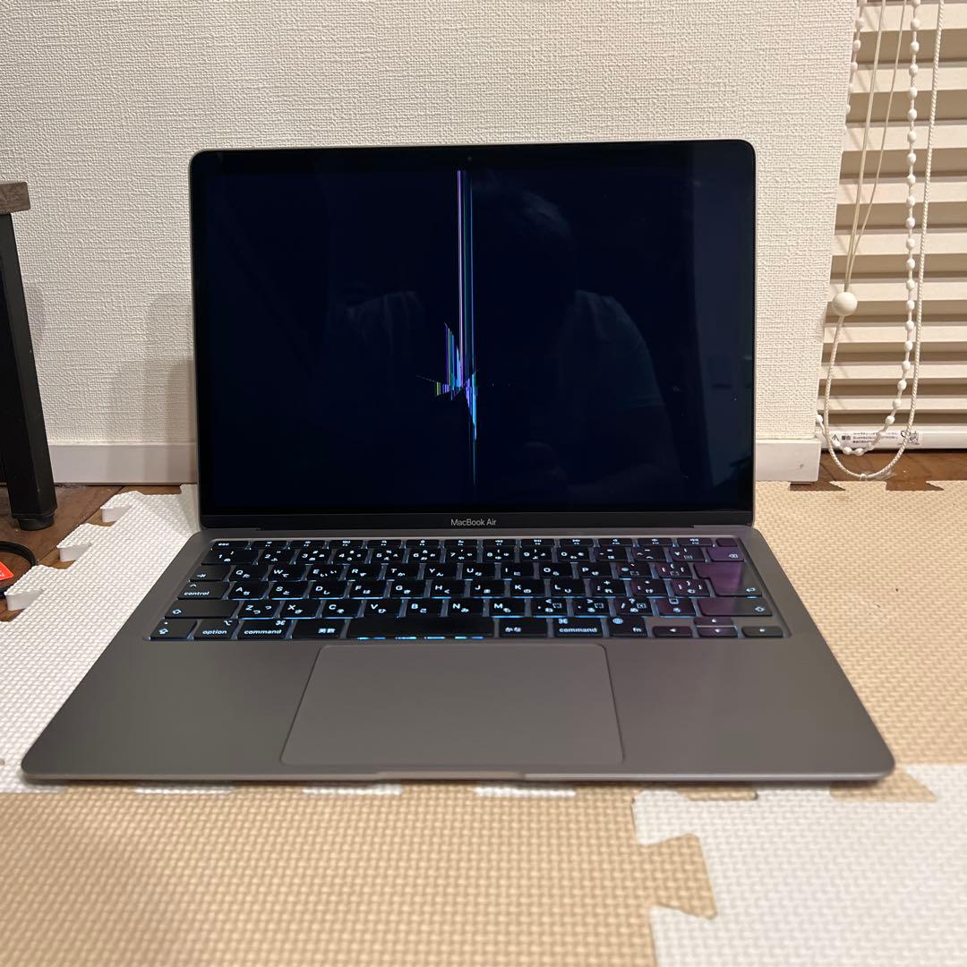 【ジャンク品・画面割れ】M1 MacBook Air 13インチ（A2337)