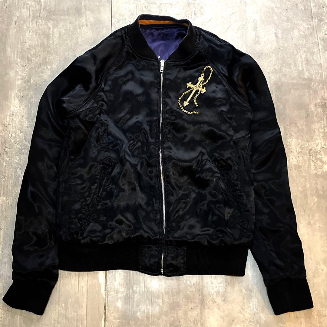 廃盤 OLD DENIME 天使と悪魔　刺繍　リバーシブル　スカジャン　y2k