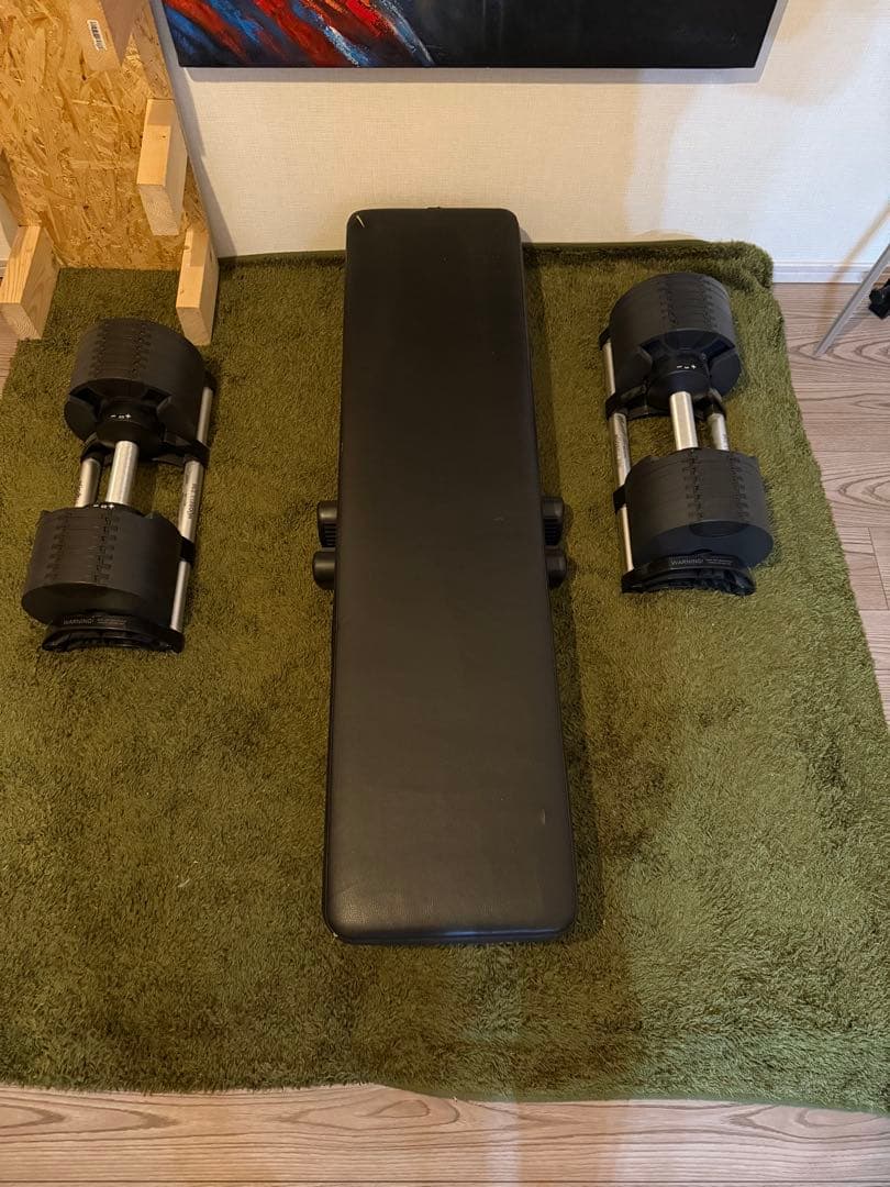 フレックスベル　ダンベル　36kg ×2 2kg刻み フラットベンチ