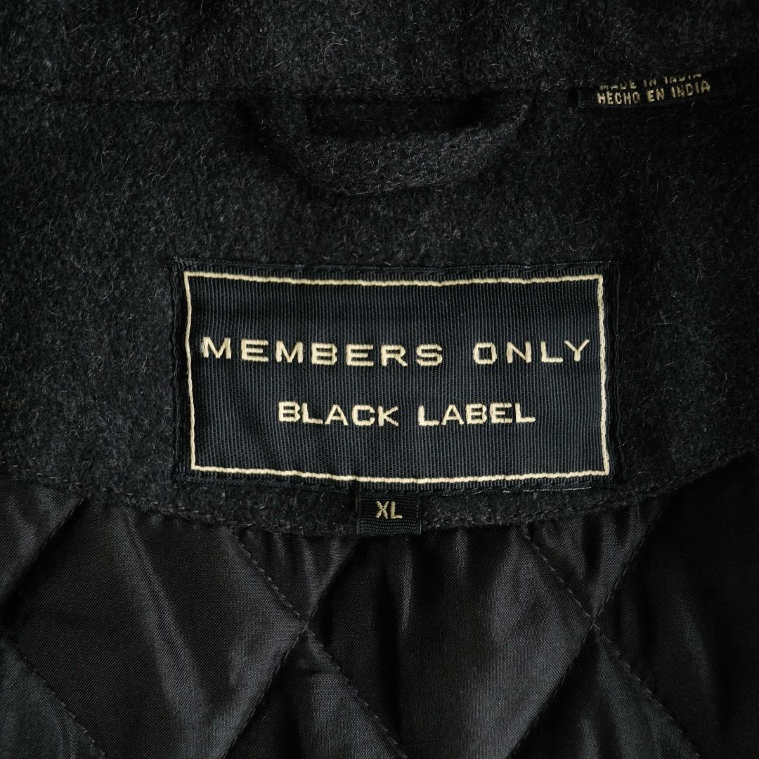 MEMBERS ONLY 中綿入りウールジャケット チャコール XL