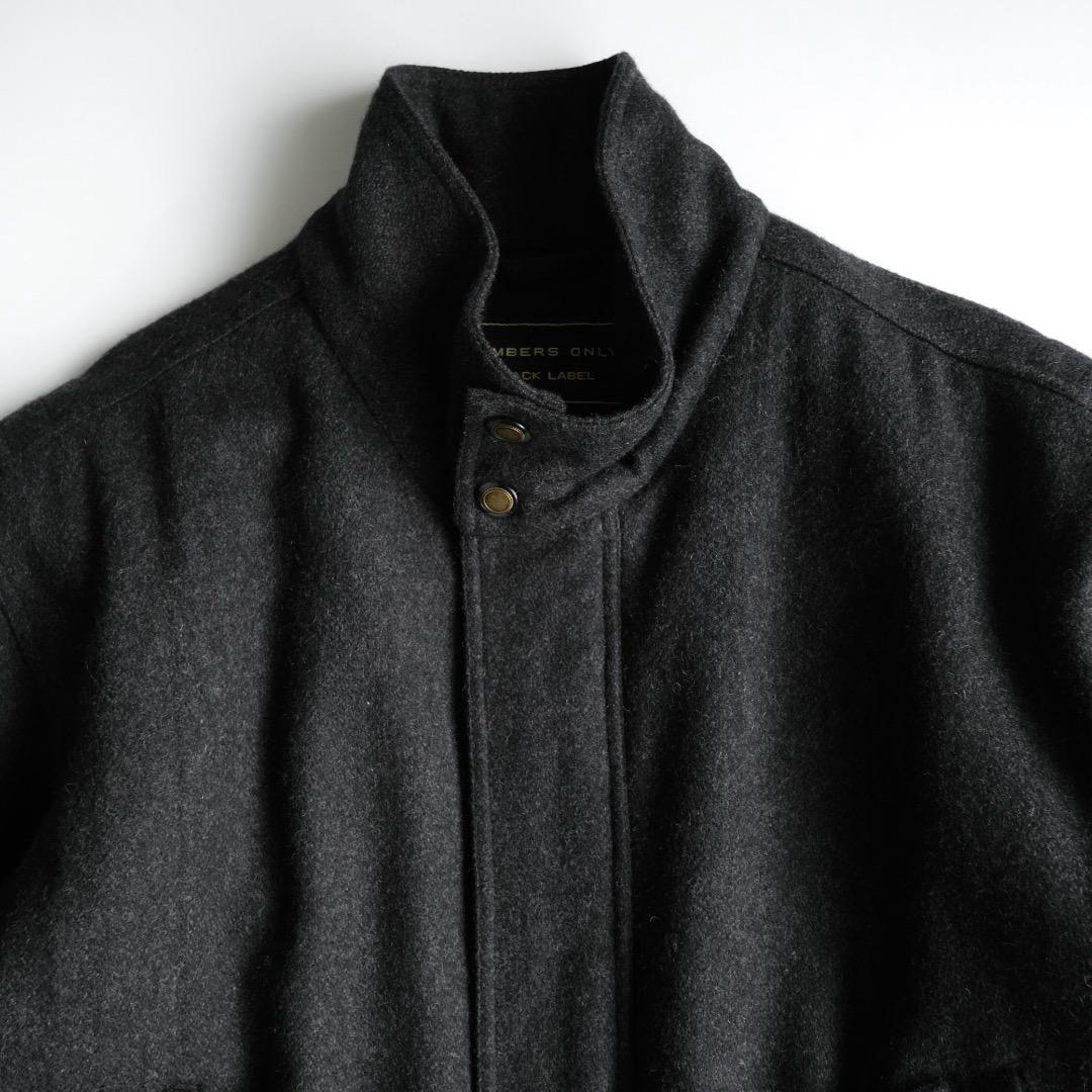 MEMBERS ONLY 中綿入りウールジャケット チャコール XL