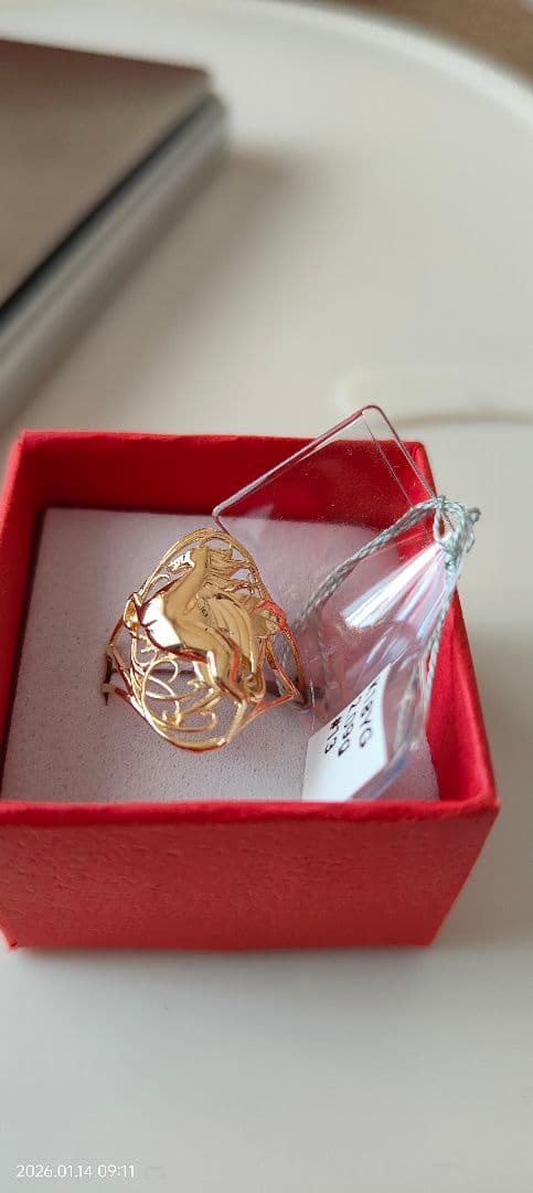 k18金リング馬ペガサス人気デザイン