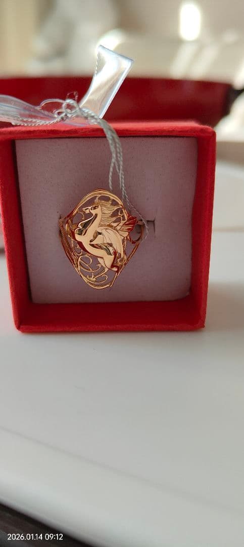 k18金リング馬ペガサス人気デザイン