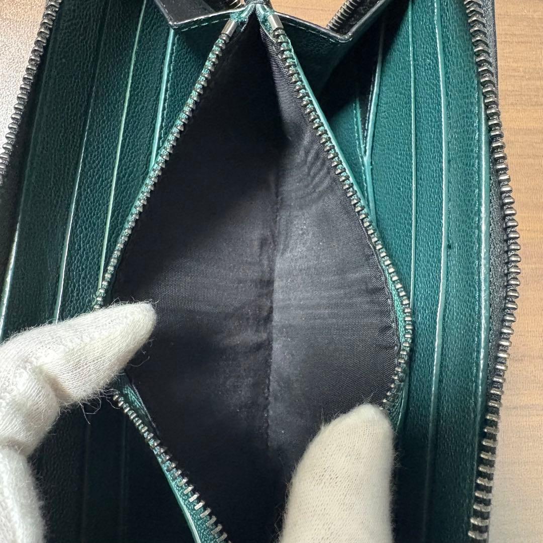 現行モデル　ブルガリ・ブルガリ マン ジップウォレット　レザー　ブラック