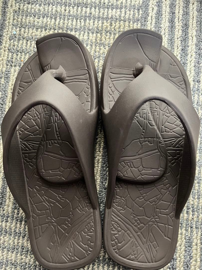 ラクバキ（RACBAKI）イージーサンダル　茶色　メンズM（26.0〜27.0）