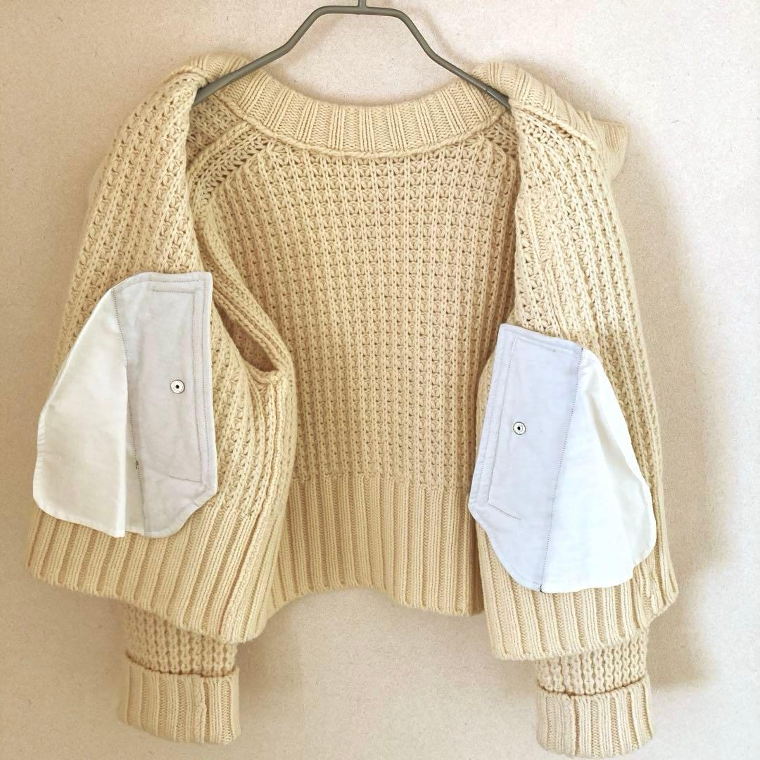 21AWサカイ 変形ニット＆ジャケット セット sacai kawsコラボ