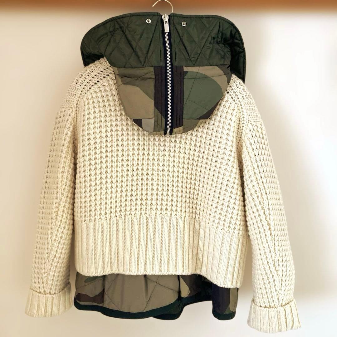21AWサカイ 変形ニット＆ジャケット セット sacai kawsコラボ