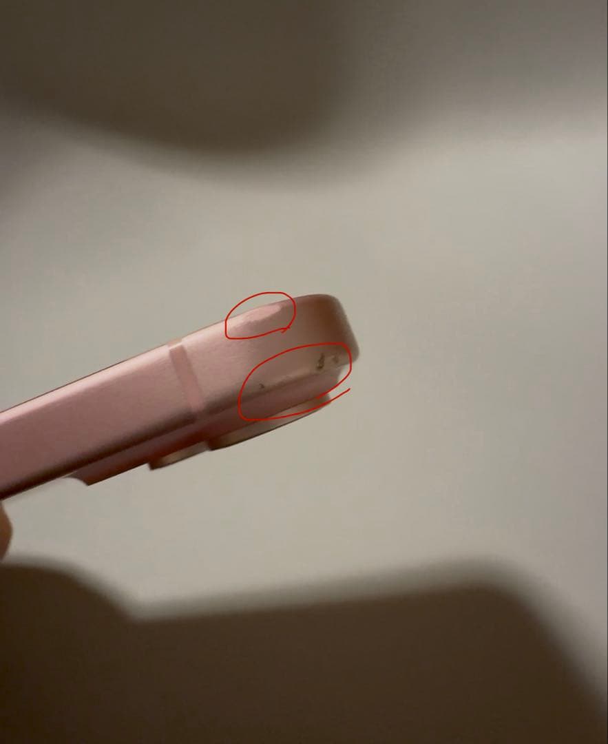 iPhone 15 256GB ピンク【背面割れ・動作確認済】SIMフリー