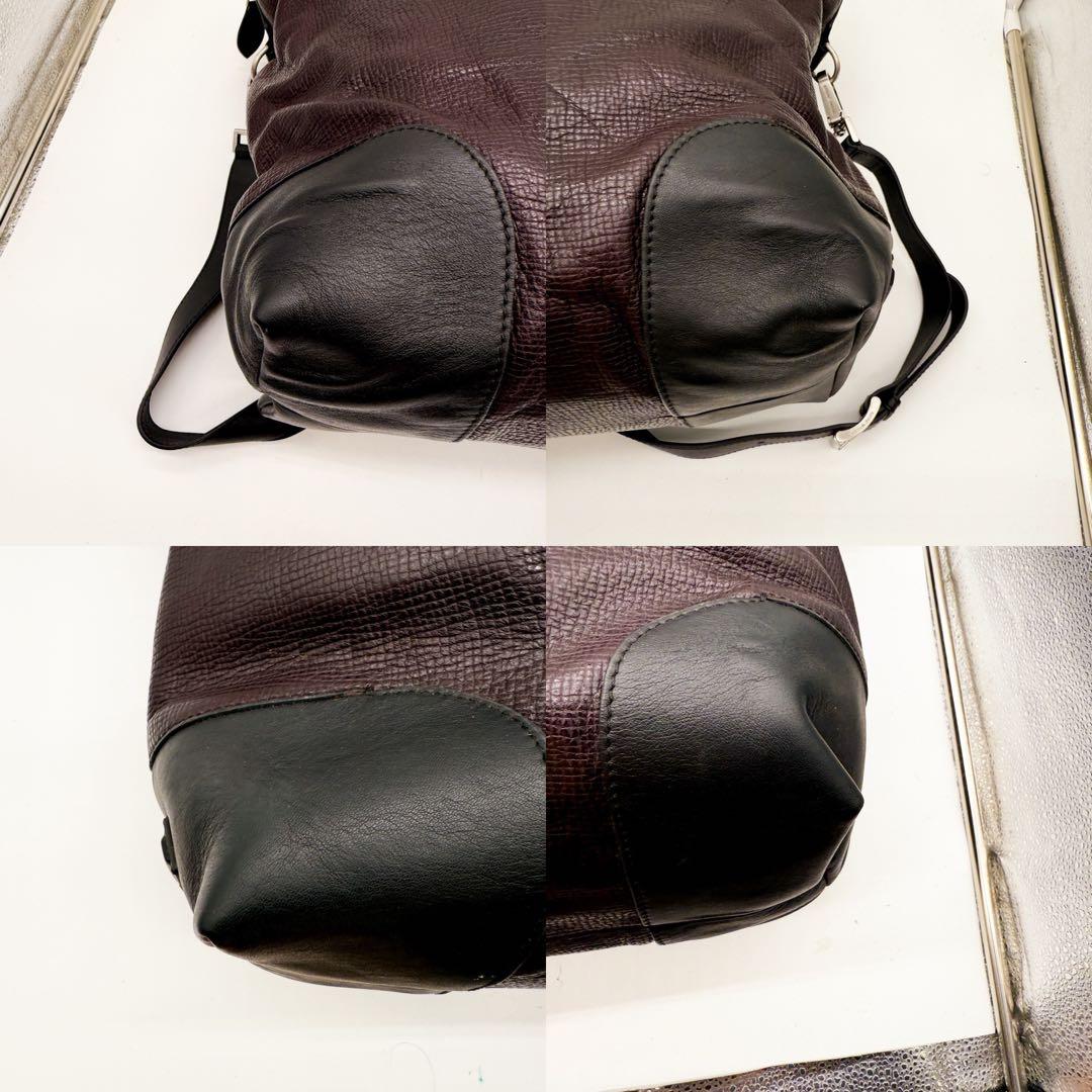 美品◆エンポリオアルマーニ 大容量 2way レザー トートバッグ ビジネス