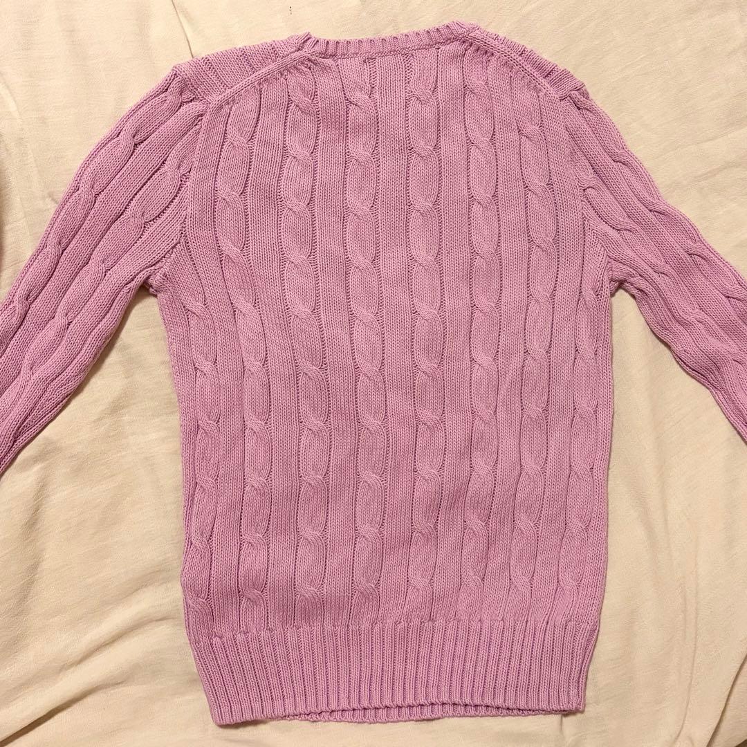 ⭐︎最終値下げ⭐︎【PoloRalphLaure】ケーブルニット ラベンダー