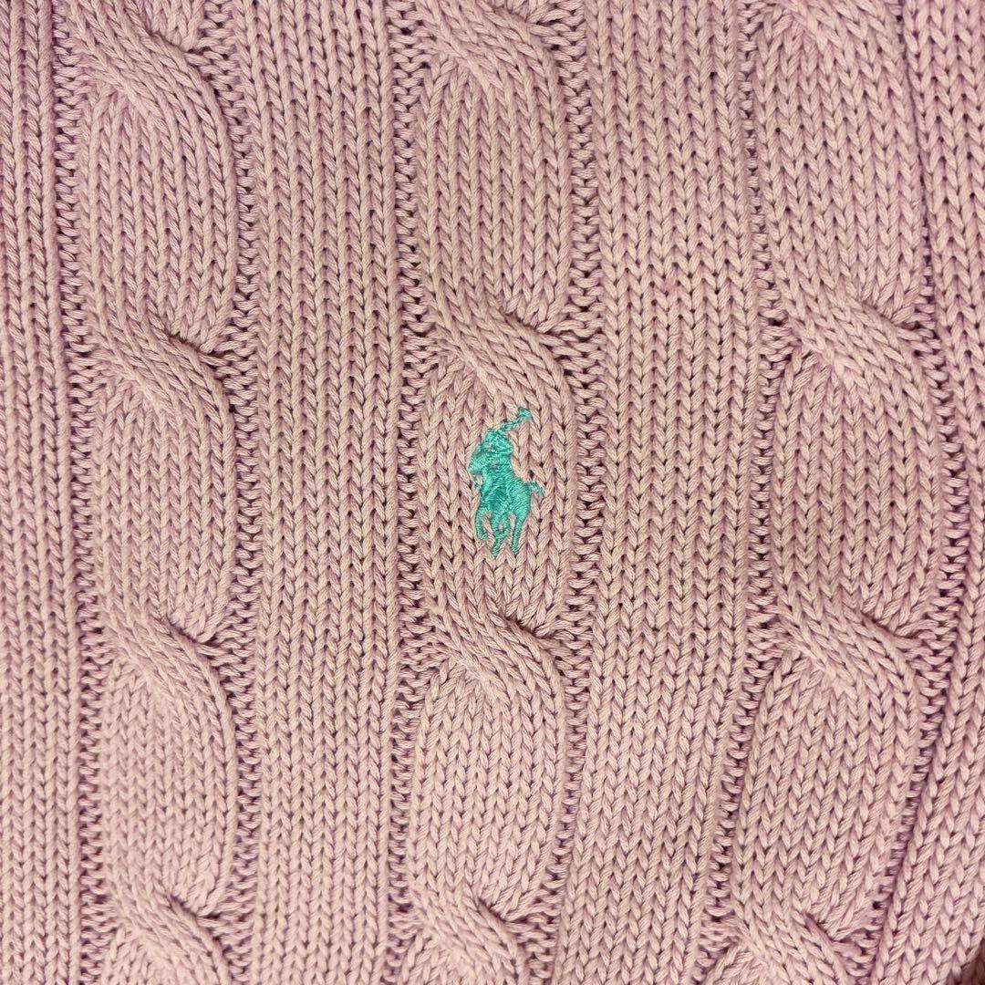 ⭐︎最終値下げ⭐︎【PoloRalphLaure】ケーブルニット ラベンダー